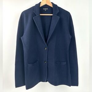 J.Crew Mercantile Navy Blue Sweater Blazer Size XS
